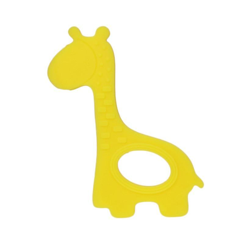 New  Cute Giraffe Appease Teether Toy Teething Chew Toddler Silicone  Natural Organic Food Perfect For Baby Boys and Girls 8