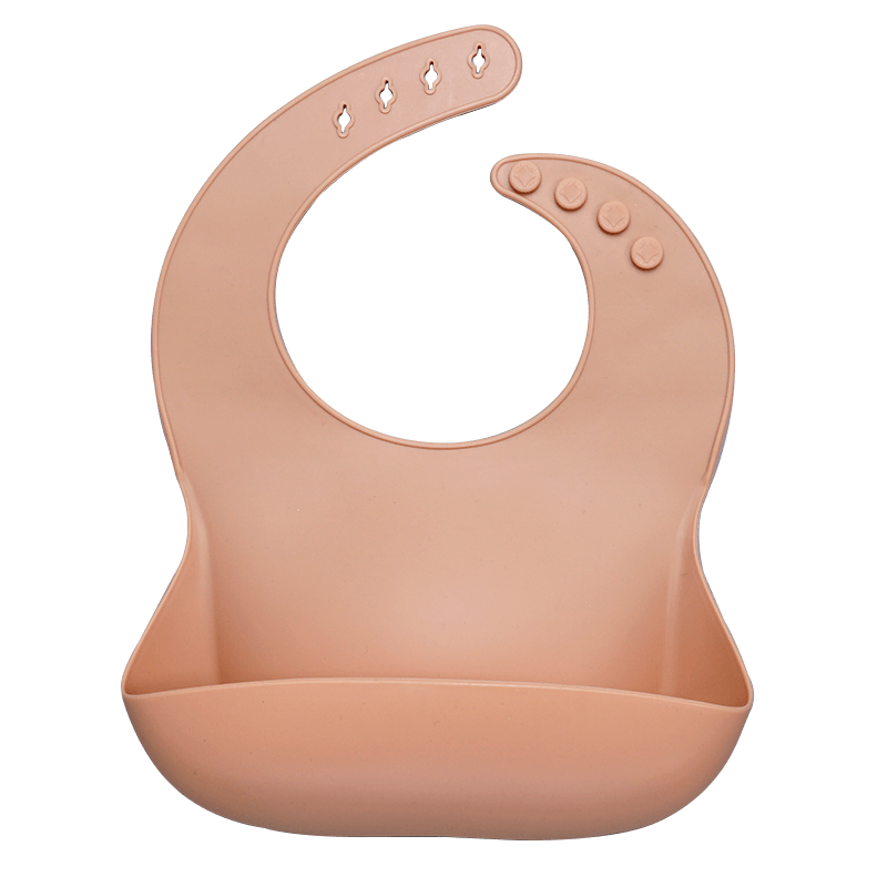 Silicon Breastplate Baby Bib Waterproof Solid Infant Bandana Bibs Newborn Feeding Burp Cloth Bib For Kids 10