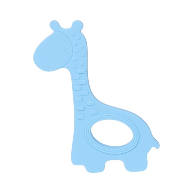 New  Cute Giraffe Appease Teether Toy Teething Chew Toddler Silicone  Natural Organic Food Perfect For Baby Boys and Girls 9