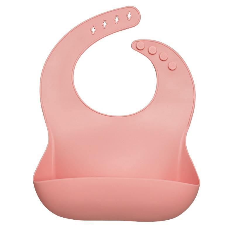 Silicon Breastplate Baby Bib Waterproof Solid Infant Bandana Bibs Newborn Feeding Burp Cloth Bib For Kids 29