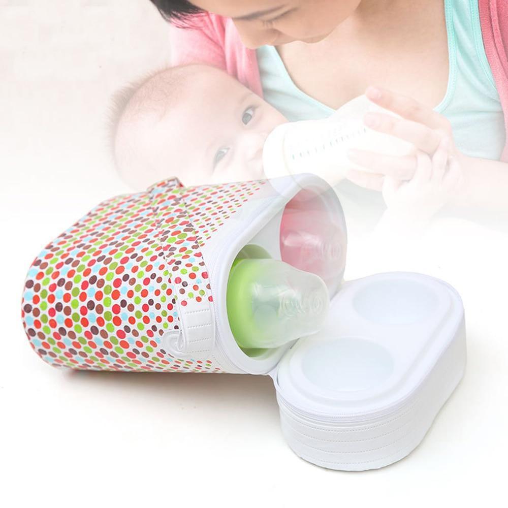 Cartoon Baby Bottle Portable Insulation Bags Mummy Handbag For Milk Thermal Food Warm Bags 2