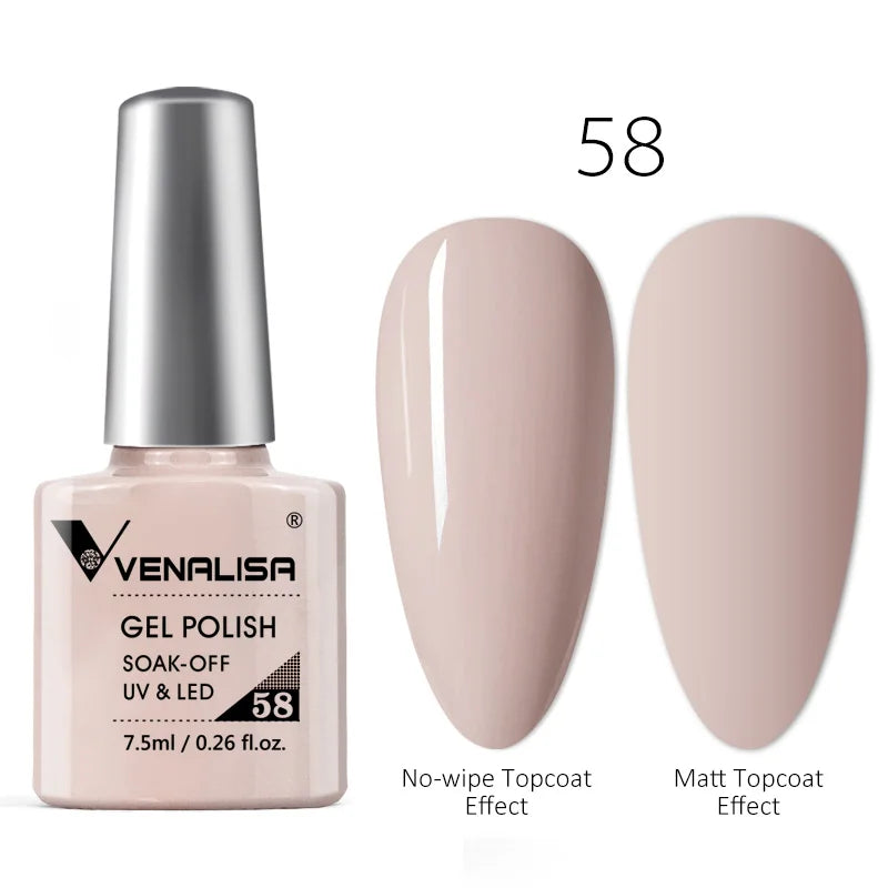 Luxury Color Nail Gel Venalisa Gel Nail Polish Lacquer Soak Off UV LED Long Lasting Nail Gel Varnish Good Price Super Gel Polish 25