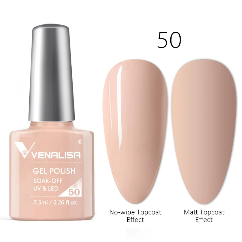 Luxury Color Nail Gel Venalisa Gel Nail Polish Lacquer Soak Off UV LED Long Lasting Nail Gel Varnish Good Price Super Gel Polish 64