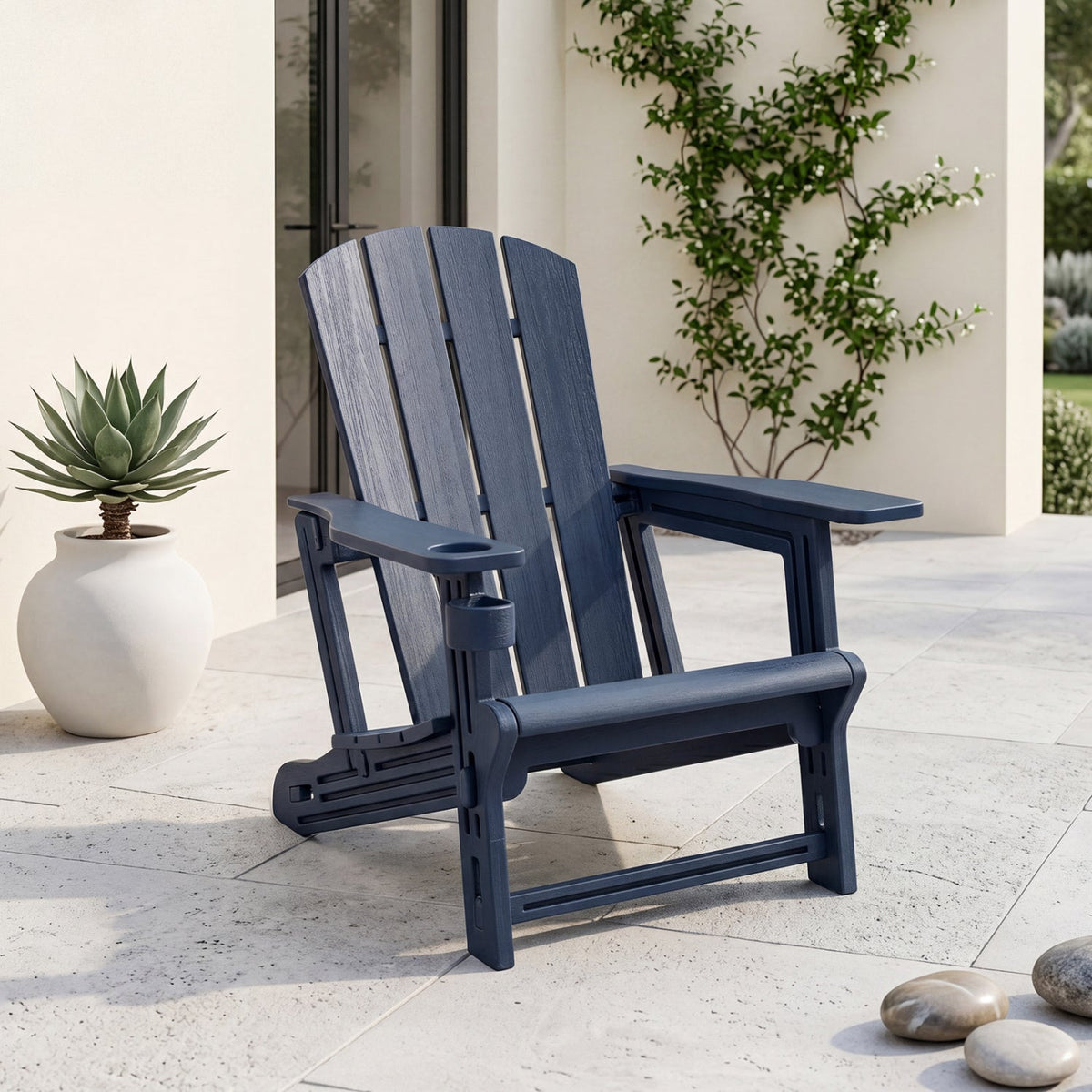 HDPE Adirondack Chair with Realistic Wood Grain 9