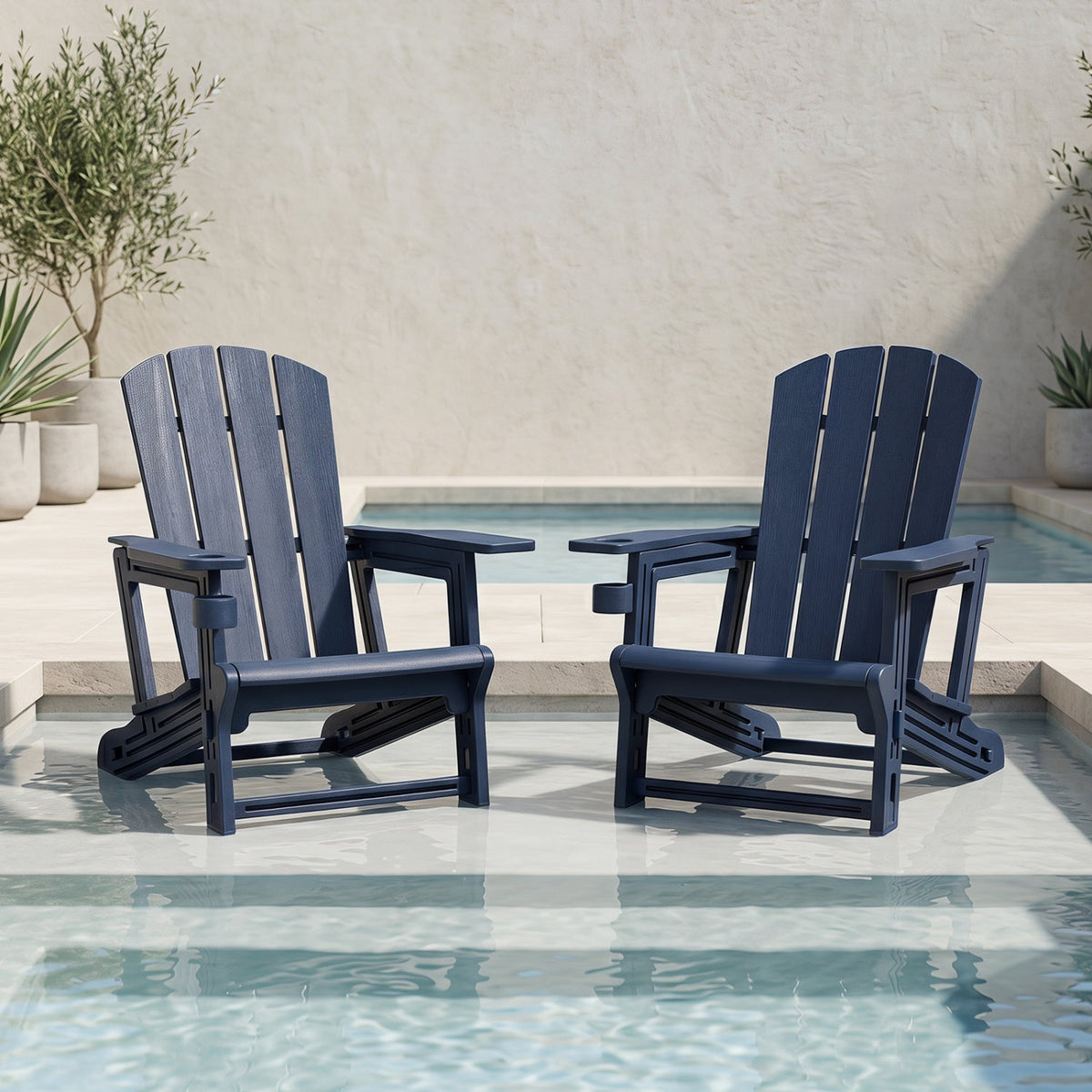 HDPE Adirondack Chair with Realistic Wood Grain 10