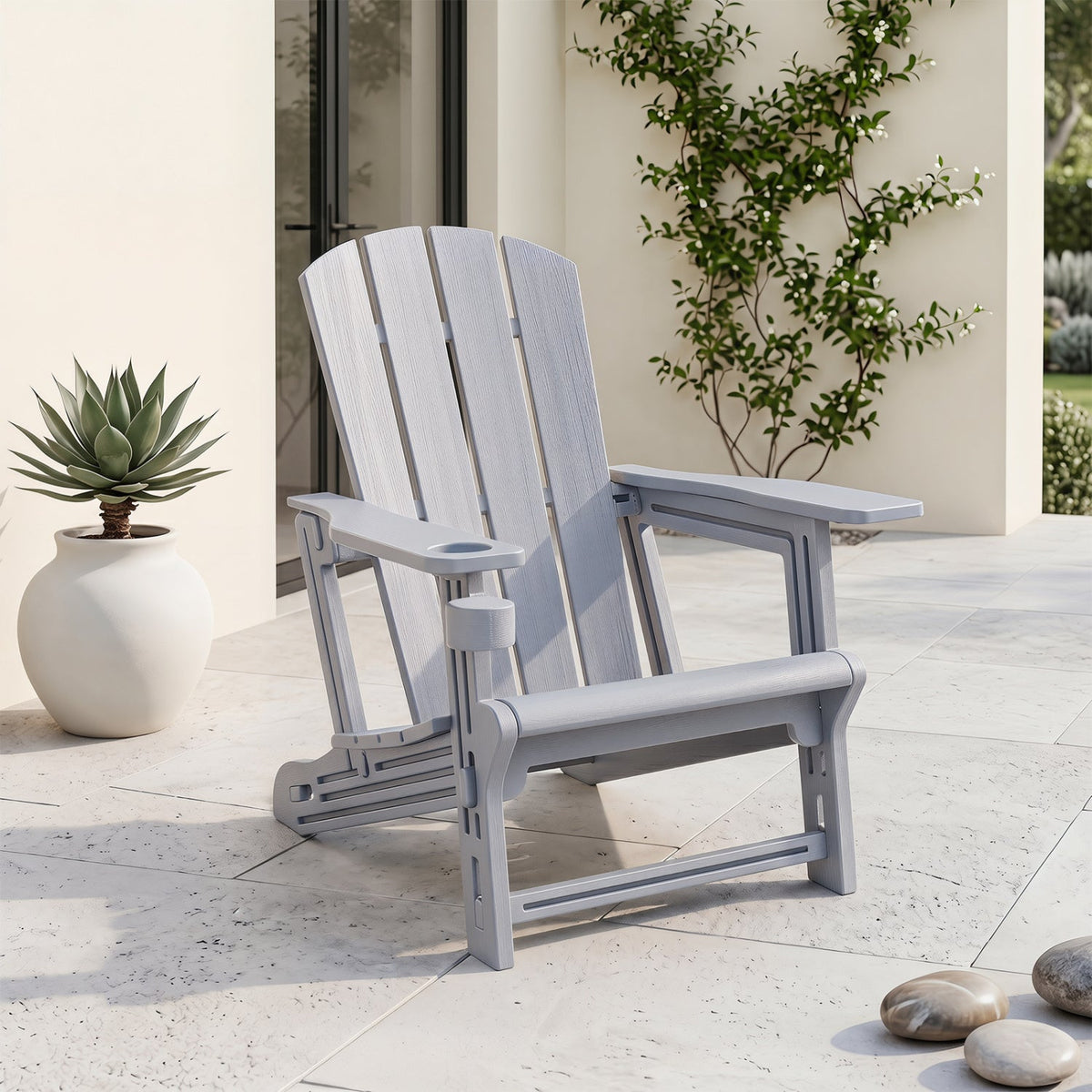 HDPE Adirondack Chair with Realistic Wood Grain 17
