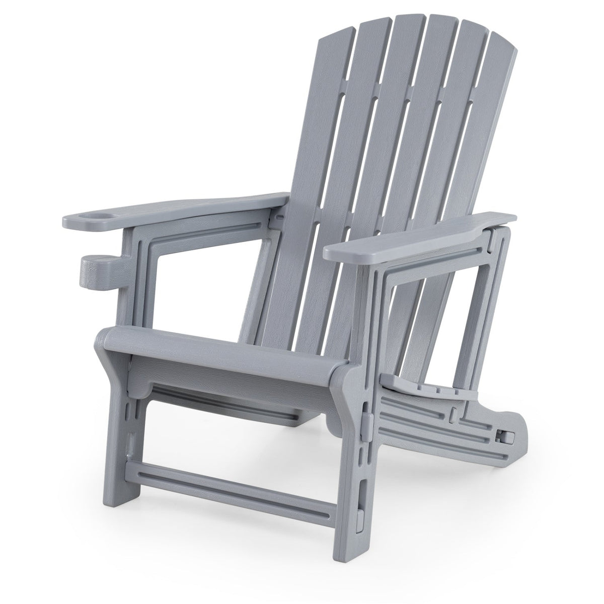Adirondack Chair with Cup Holder - Weather-Resistant HDPE 2