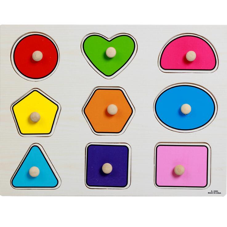 Kid Early Educational Table With Shapes of Vegetables and Animals Baby Hand Grasp Wooden Puzzle Toy Alphabet And Digit Learning Education Child Wood Toy 7