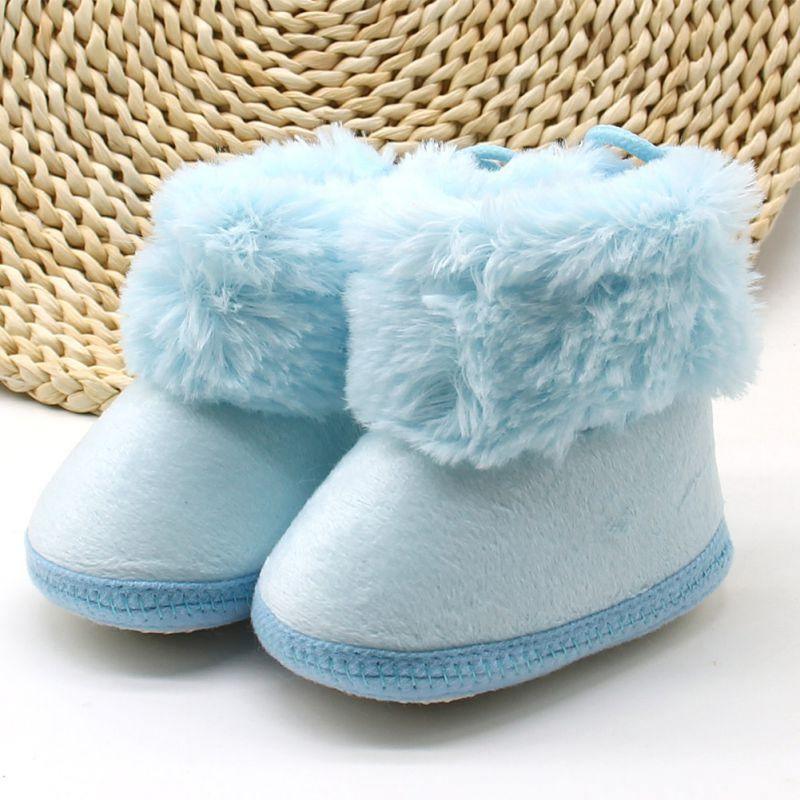 Unisex Winter Sweet Newborn Soft Baby Girls Princess Boots First Walkers Soft Infant Toddler Kids Girl Footwear Shoes 17