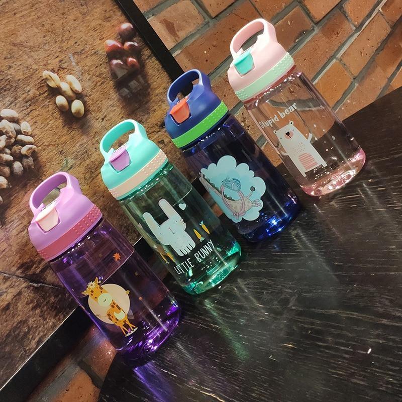 Baby Bottle Infant Newborn Cup Children Learn Feeding Drinking Bottle Kids Straw Juice Water Bottles For Kids 19
