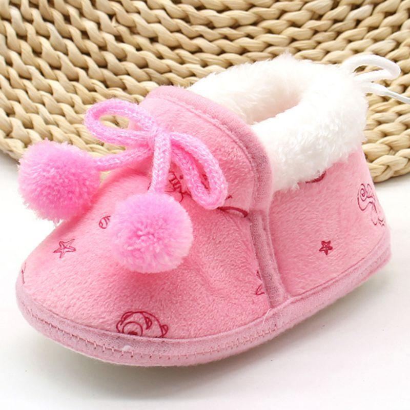 Unisex Winter Sweet Newborn Soft Baby Girls Princess Boots First Walkers Soft Infant Toddler Kids Girl Footwear Shoes 15