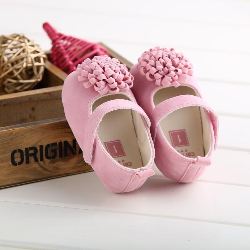Candy Colors Newborn Baby Prewalker Princess Girl Crib Big Flower Soft Bottom Anti-slip Shoes Footwear  Shoes 10