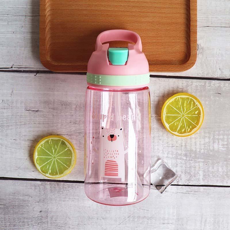 Baby Bottle Infant Newborn Cup Children Learn Feeding Drinking Bottle Kids Straw Juice Water Bottles For Kids 10