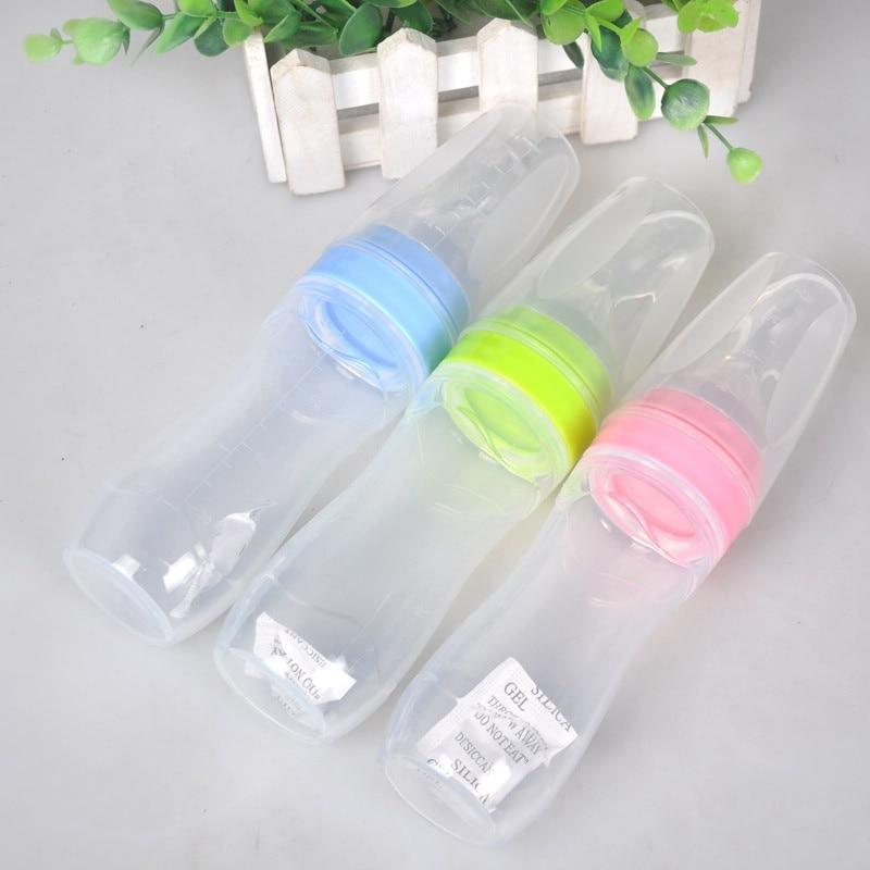 Baby Bottle Leak-proof Food Dispensing Spoon Juice Cereal Feeding Bottle Spoon Food Supplement Bottles For Kids In Modern Design 2