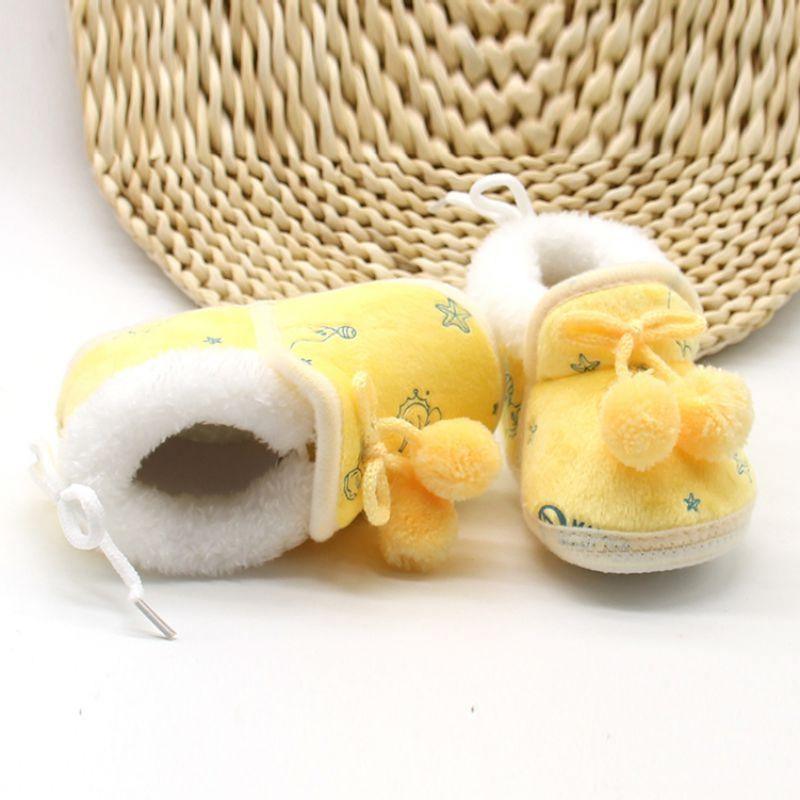 Unisex Winter Sweet Newborn Soft Baby Girls Princess Boots First Walkers Soft Infant Toddler Kids Girl Footwear Shoes 16