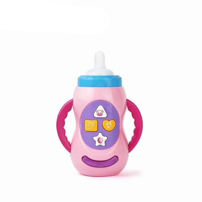 Baby Simulation Milk Bottle Toy LED Flashing Baby Bottle With Sound and Light Toys For Baby 9