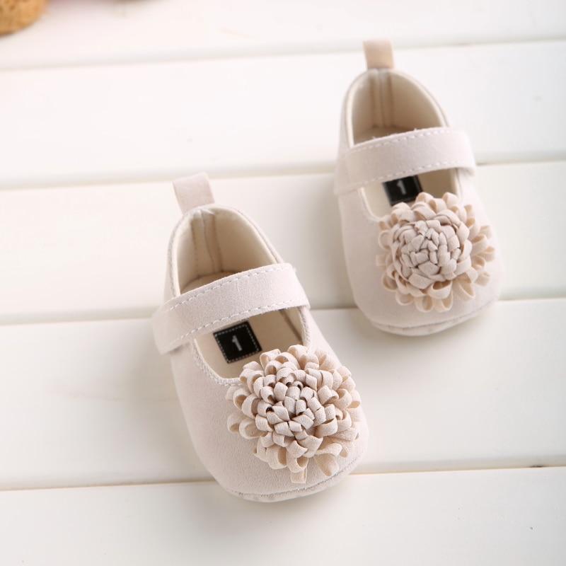 Candy Colors Newborn Baby Prewalker Princess Girl Crib Big Flower Soft Bottom Anti-slip Shoes Footwear  Shoes 12