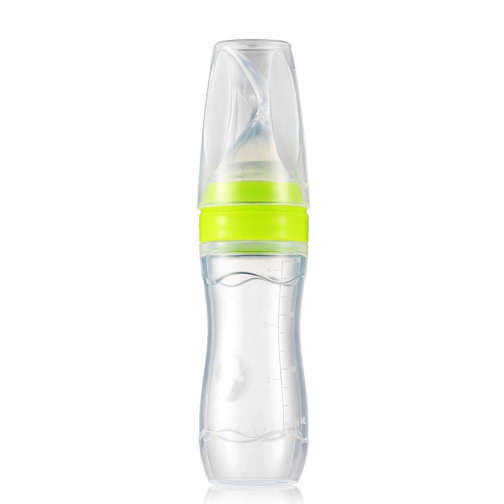 Baby Bottle Leak-proof Food Dispensing Spoon Juice Cereal Feeding Bottle Spoon Food Supplement Bottles For Kids In Modern Design 7