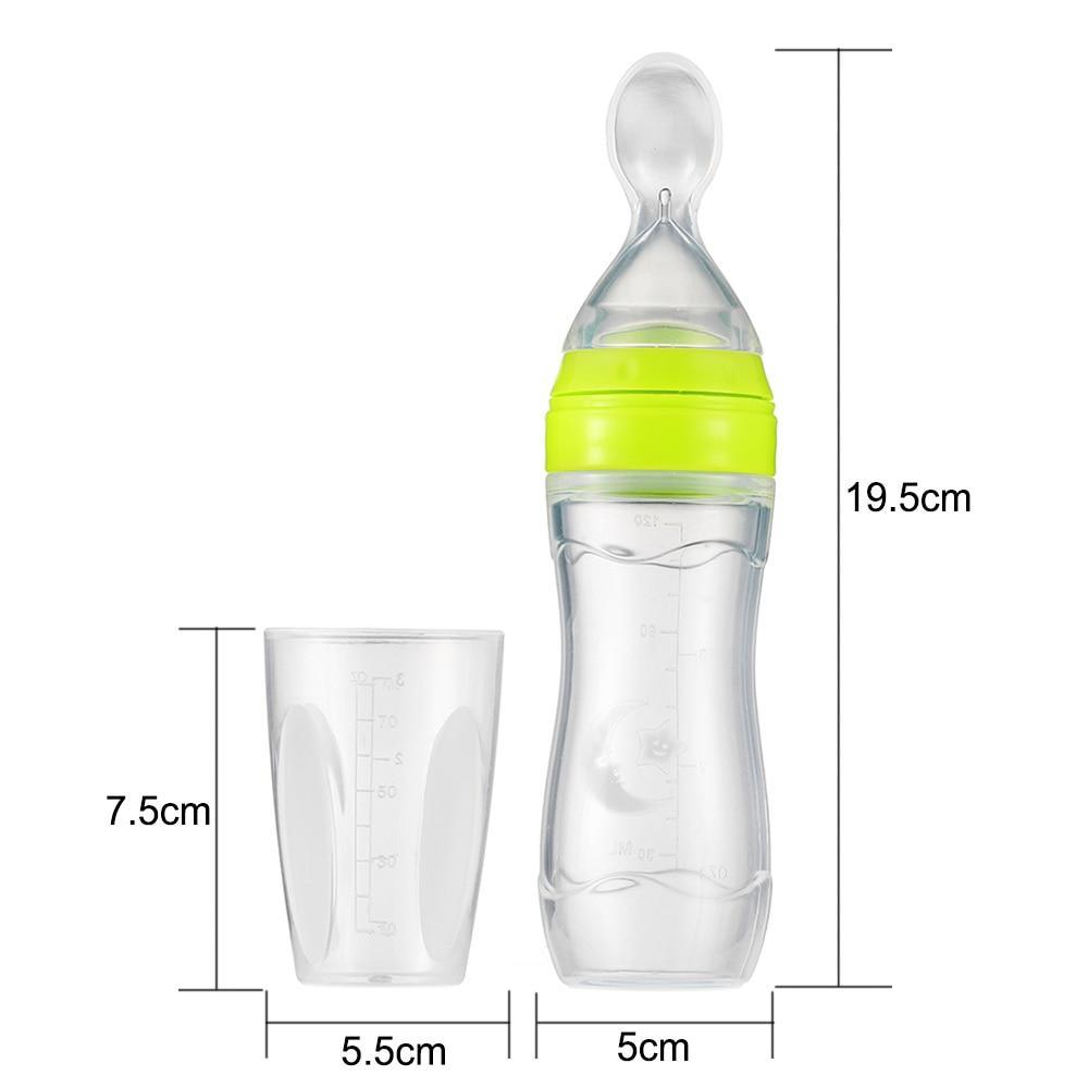Baby Bottle Leak-proof Food Dispensing Spoon Juice Cereal Feeding Bottle Spoon Food Supplement Bottles For Kids In Modern Design 3