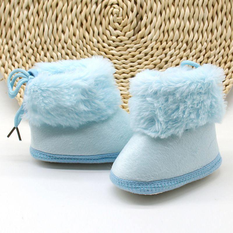 Unisex Winter Sweet Newborn Soft Baby Girls Princess Boots First Walkers Soft Infant Toddler Kids Girl Footwear Shoes 11