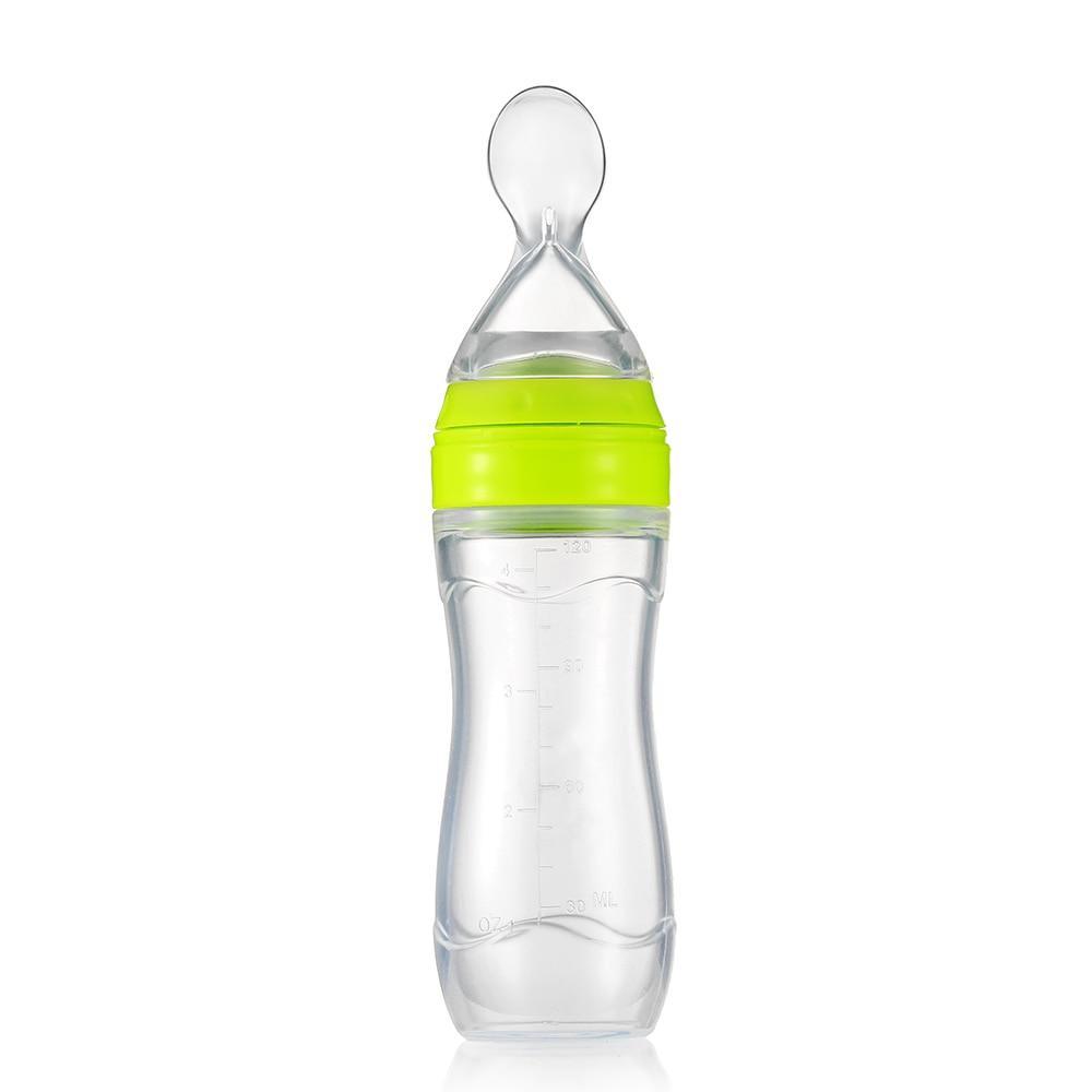 Baby Bottle Leak-proof Food Dispensing Spoon Juice Cereal Feeding Bottle Spoon Food Supplement Bottles For Kids In Modern Design 12