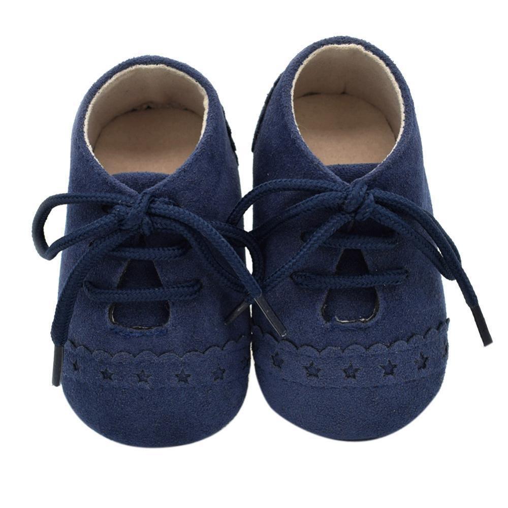 Newborn Baby Shoes Girls Boys Soft Warm Leather Prewalker Anti-slip Shoes Canvas Sports Sneakers Footwear Shoes 8