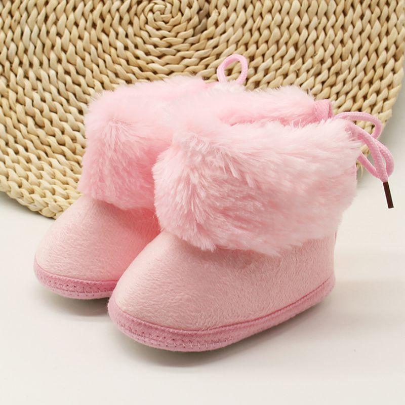 Unisex Winter Sweet Newborn Soft Baby Girls Princess Boots First Walkers Soft Infant Toddler Kids Girl Footwear Shoes 1