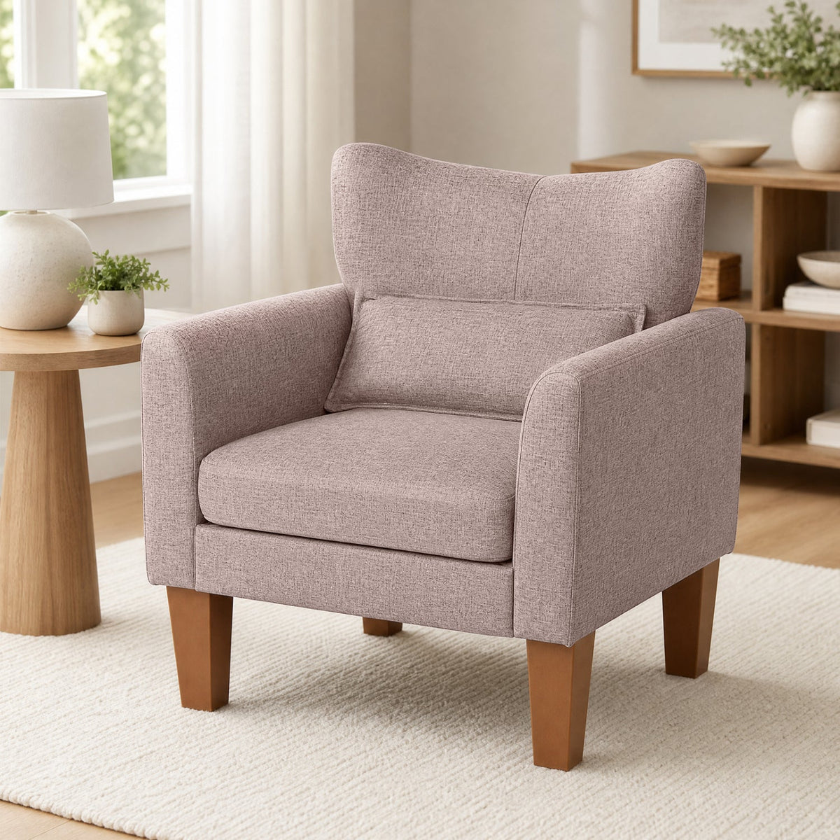Accent Chair with Removable Cushion & Pillow for Living Room 3