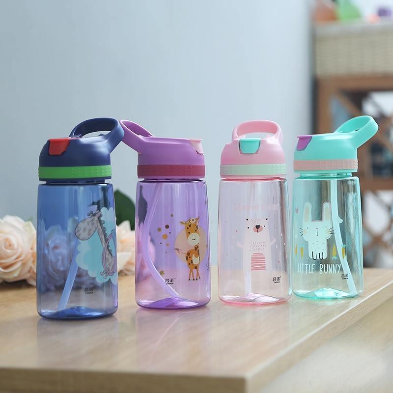 Baby Bottle Infant Newborn Cup Children Learn Feeding Drinking Bottle Kids Straw Juice Water Bottles For Kids 2