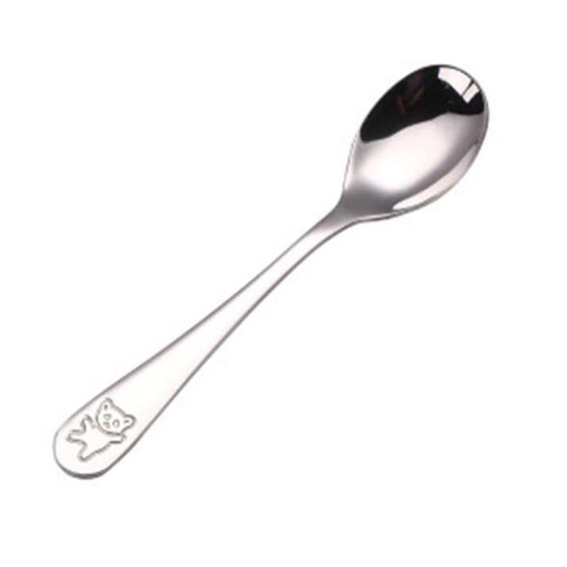 Baby Gadgets Tableware Set Children Utensil Stainless Steel Toddler Dinnerware Cutlery Cartoon Infant Food Feeding Spoon and Fork 18