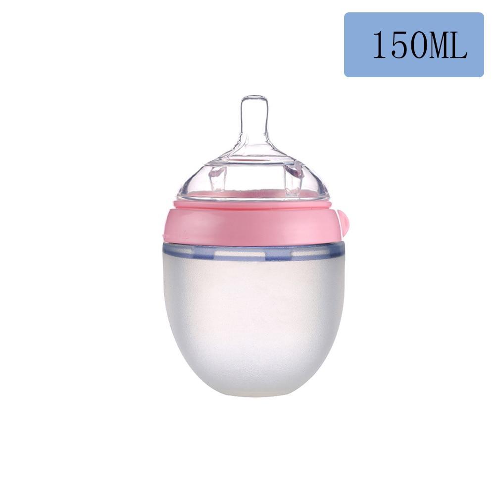 Baby Bottle For Milk and Breastmilk Wide Neck Soft Silicone Feeding Container Baby Water Bottle kids Nursing Bottles 9
