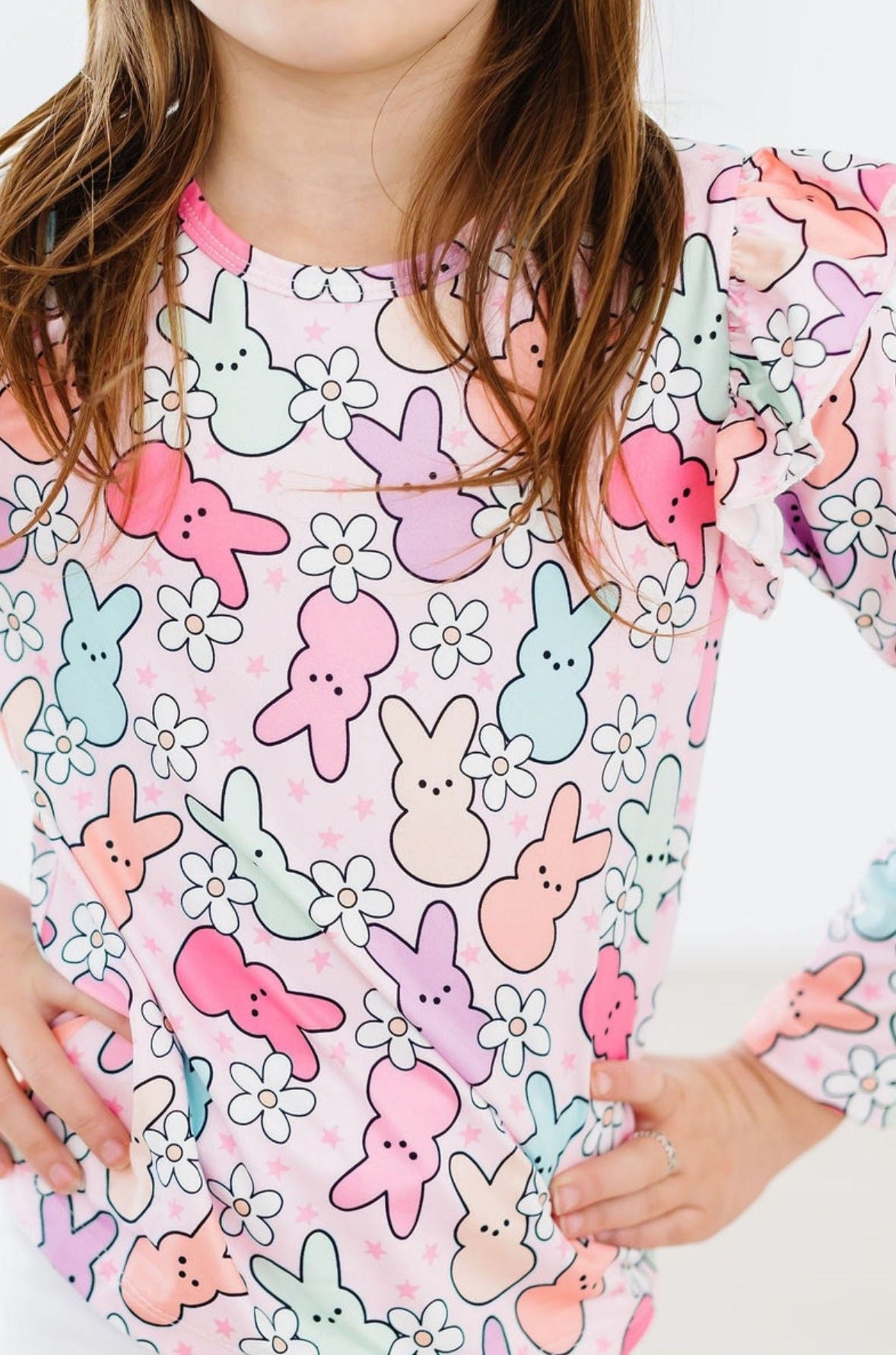 Hangin with My Peeps L/S Ruffle Tee 8