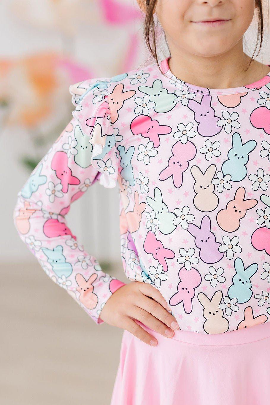 Hangin with My Peeps L/S Ruffle Tee 3
