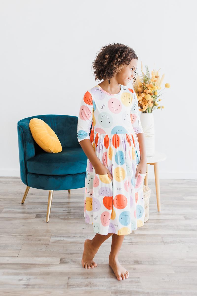 Happy Days 3/4 Pocket Twirl Dress 2