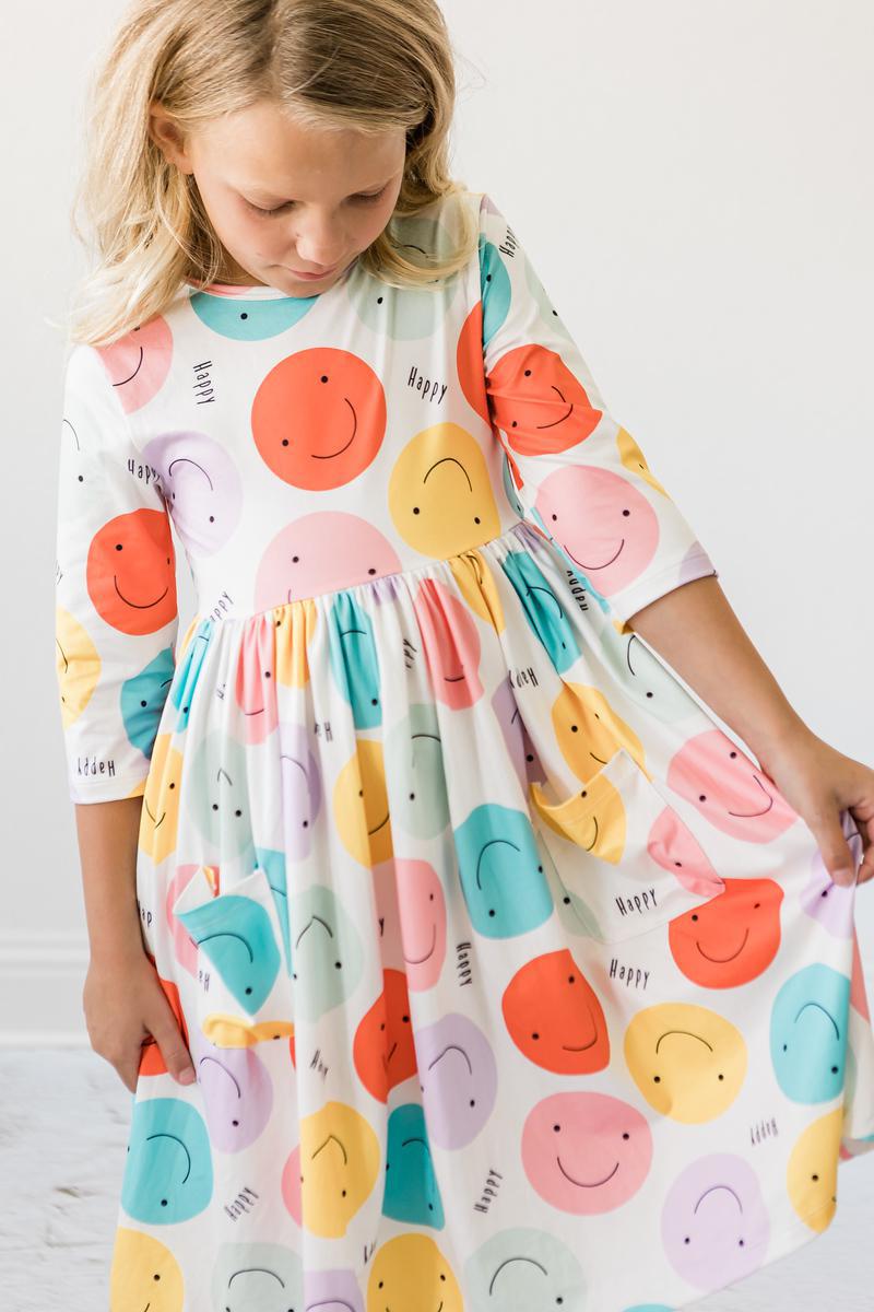 Happy Days 3/4 Pocket Twirl Dress 4