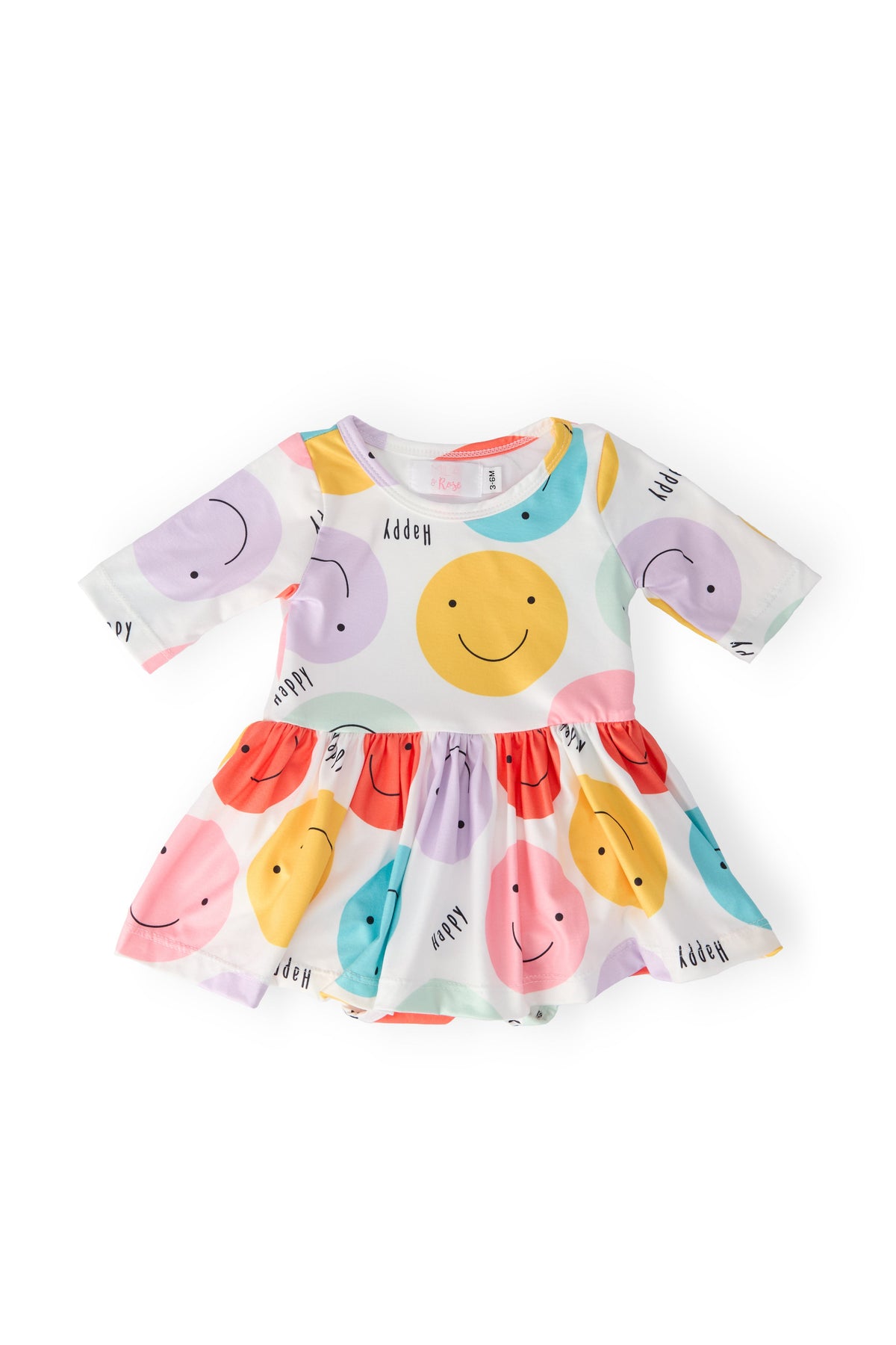 Happy Days 3/4 Sleeve Twirl Bodysuit 1