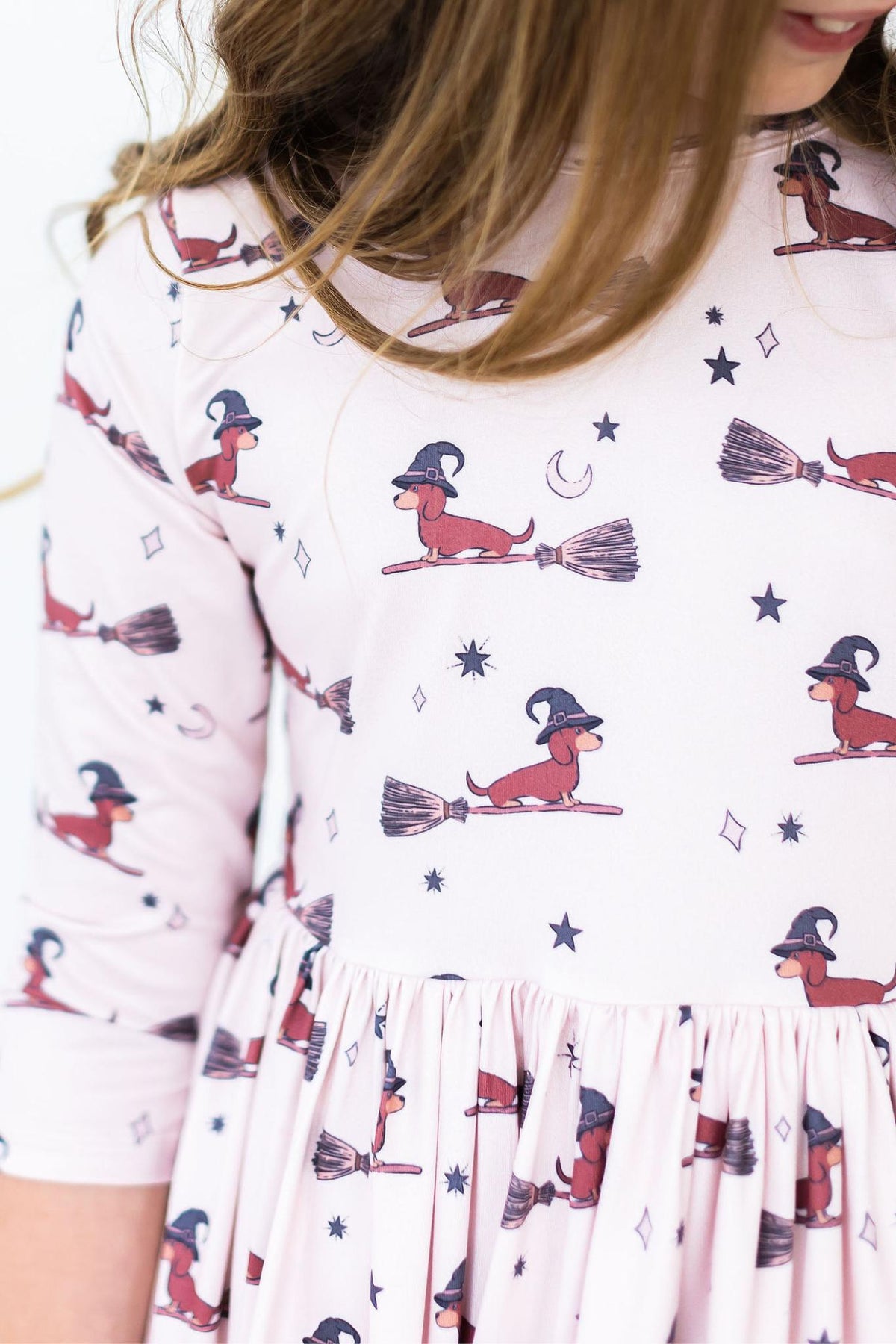 Happy Howl-oween 3/4 Sleeve Pocket Twirl Dress 2