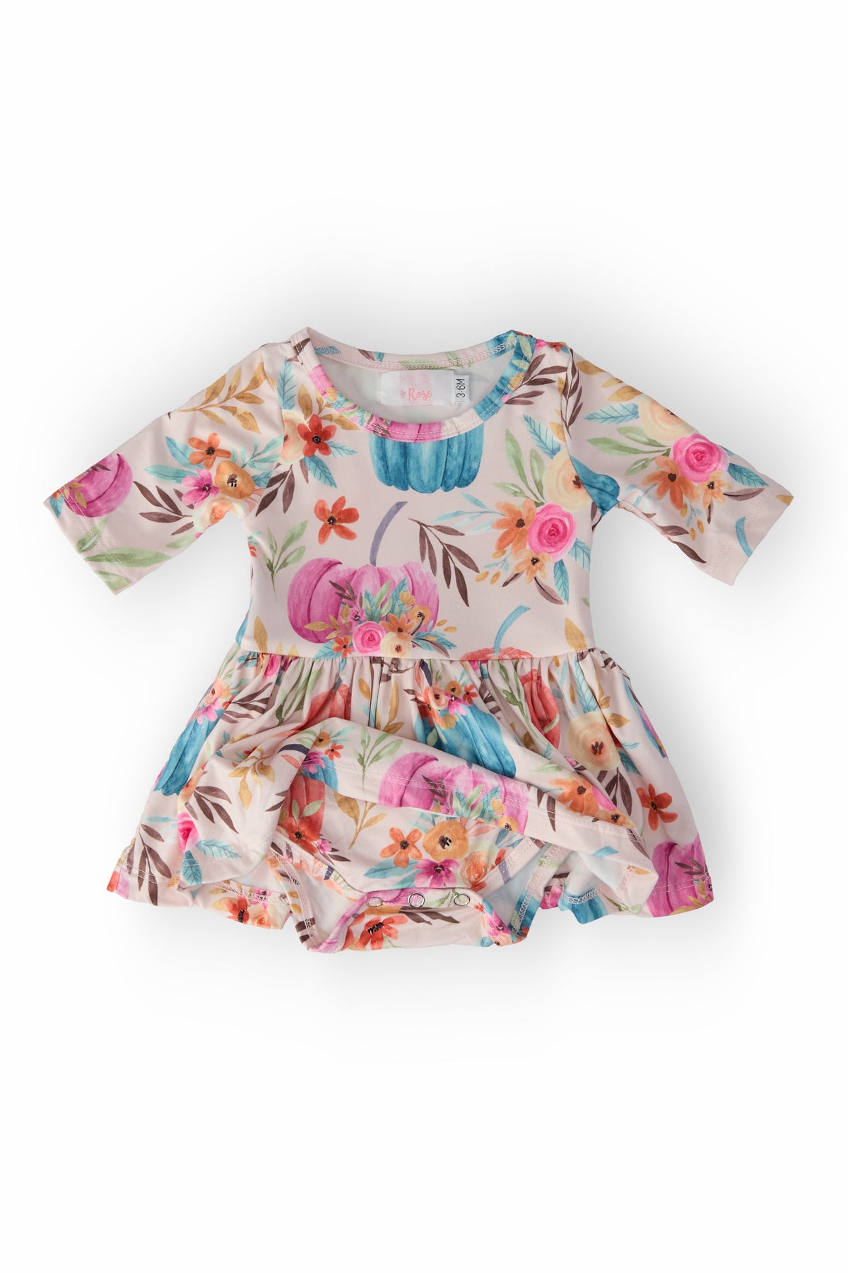 Harvest Blooms 3/4 Sleeve Twirl Bodysuit 2