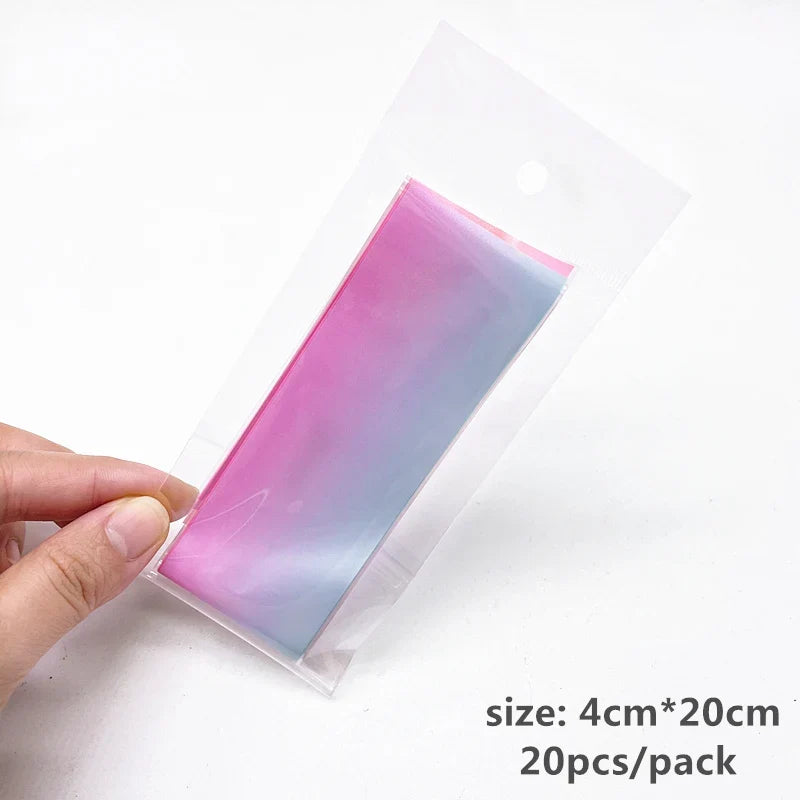 20 Rolls Halloween Nail Foils Gradient Transfer Paper Christmas Nail Art Stickers Stripe Floral Manicure Decals Nails Decoration 6