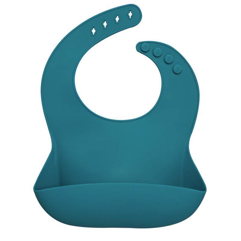Silicon Breastplate Baby Bib Waterproof Solid Infant Bandana Bibs Newborn Feeding Burp Cloth Bib For Kids 33