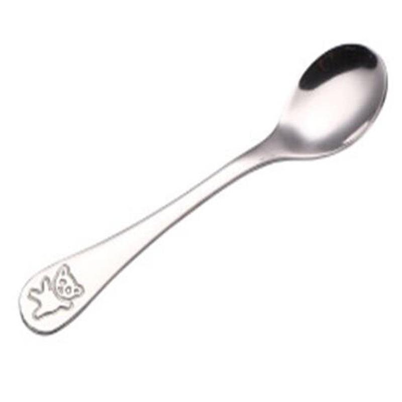 Baby Gadgets Tableware Set Children Utensil Stainless Steel Toddler Dinnerware Cutlery Cartoon Infant Food Feeding Spoon and Fork 19