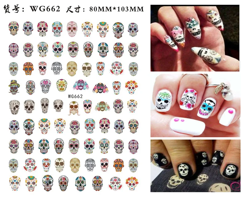 Nail Sticker Snake  Dragon Butterfly Black Multicolor Decals Nail Art Tattoo Slider Water Transfer Letter Nails Art Decoration 26