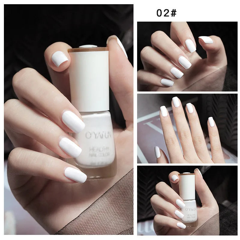Nail Art Tearable Quick Dry Normal Without Lamp Nail Polish Glitter Sequins UV Varnish Matte Waterproof No-bake Nail Polish 19