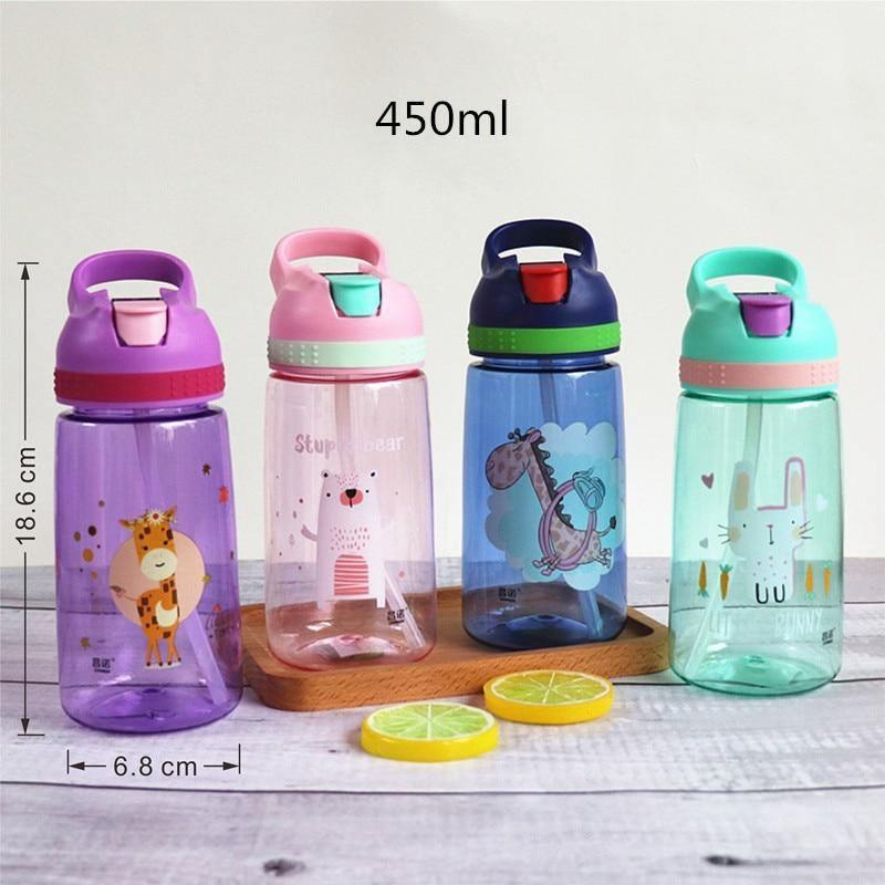 Baby Bottle Infant Newborn Cup Children Learn Feeding Drinking Bottle Kids Straw Juice Water Bottles For Kids 1