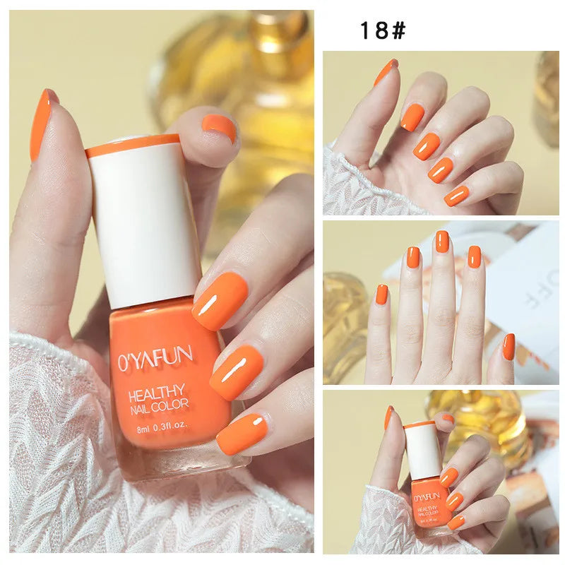 Nail Art Tearable Quick Dry Normal Without Lamp Nail Polish Glitter Sequins UV Varnish Matte Waterproof No-bake Nail Polish 38