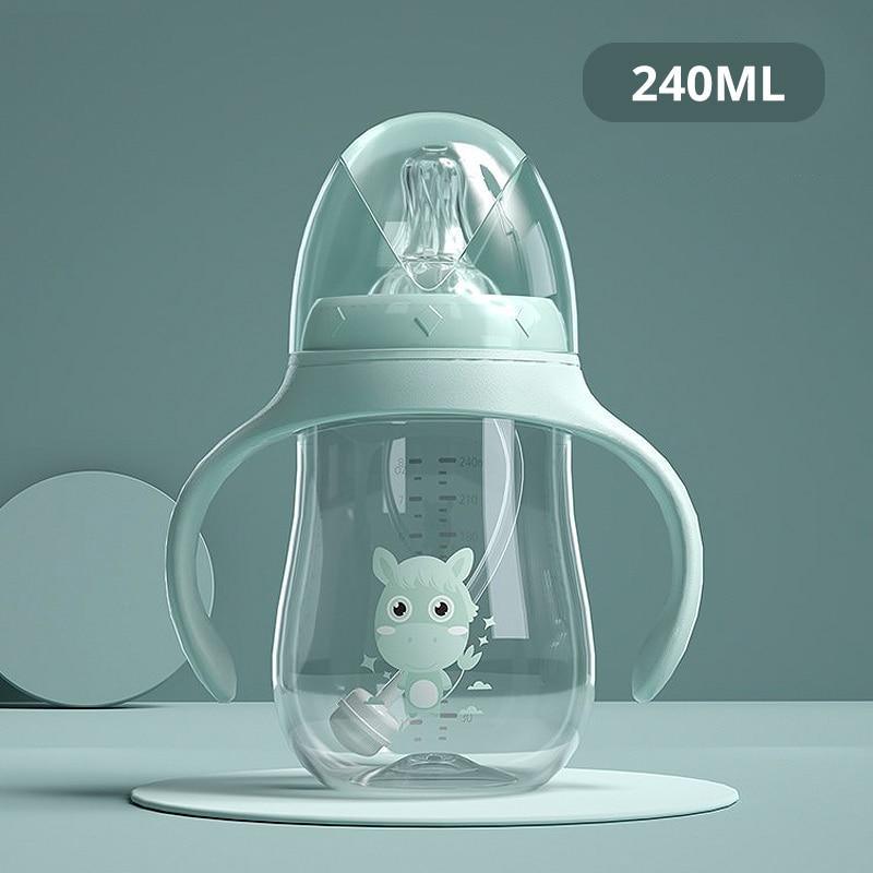 Baby Bottles Drinking Cup Feeding Bottle Wide-Caliber Drinking Milk Drinking Water Dual-use Bottle For baby and Kids 12