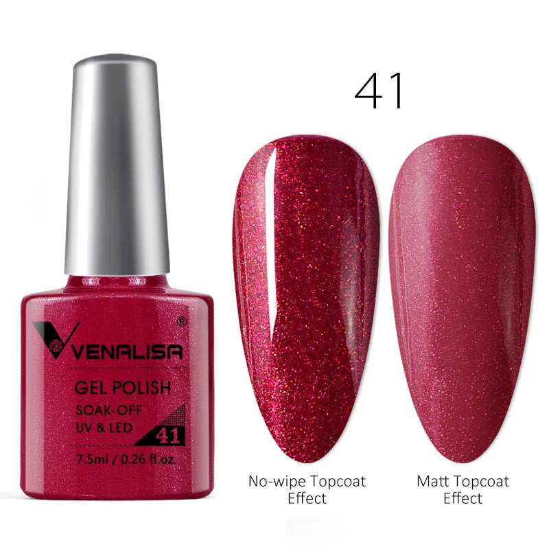 Luxury Color Nail Gel Venalisa Gel Nail Polish Lacquer Soak Off UV LED Long Lasting Nail Gel Varnish Good Price Super Gel Polish 22