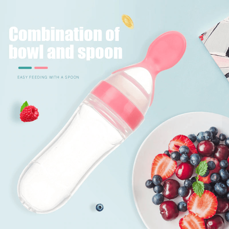 New Modern Baby Bottle  Spoon Feeder Dropper Silicone Spoons for Feeding Medicine Kids Toddler Cutlery Utensils Children Accessories Newborn Bottle Spoon Ideal For Travel 1