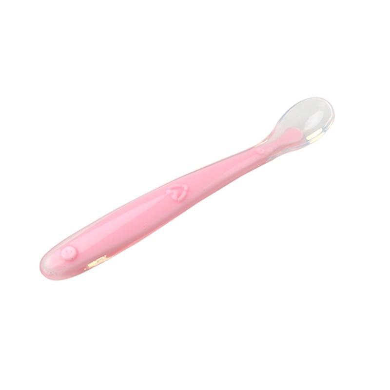 New Baby Soft Silicone Spoon Temperature Sensing Spoon Children Food Baby Feeding Tools Unique Design Perfect For Parents 6