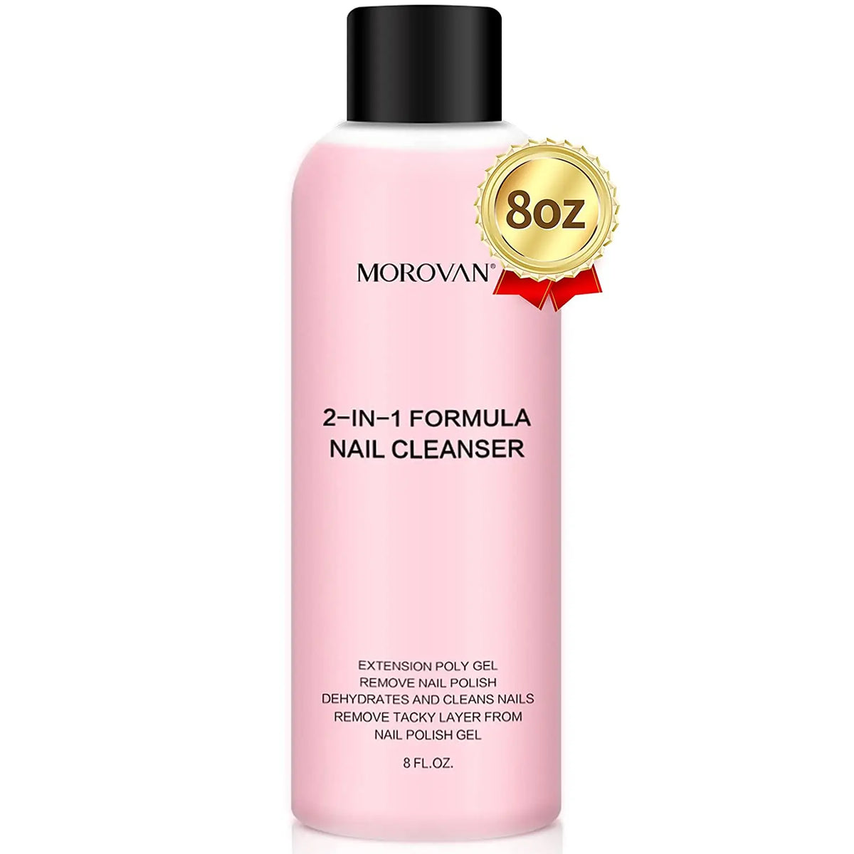 8oz Nail Cleanser 2 in 1 (Poly Nail Extension Gel Slip Solution+Professional Nail Cleanser) Nail Polish Remover Lint-free Slip 7